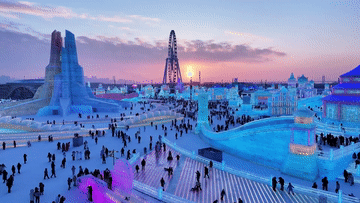 哈尔滨冰雪大世界是怎么建成的？