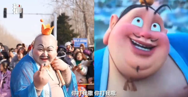 社区主任撞脸《哪吒2》太乙真人，本人回应